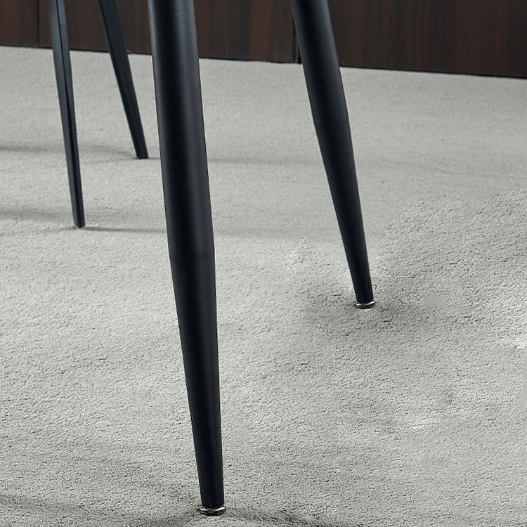 Metal Industrial Rectangle Dining Table Grey Sintered Stone Table with 4 Legs Clearhalo ' dining_table' 'Dining Tables & Seating' 'Dining Tables' 'furn' 'furn_dining_table' 'Furniture' 'furniture_dining_table' 'Kitchen & Dining Furniture' 'kitchen&dining_furn' 'kitchen' 'kitchen_dining_table' 4288482