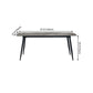 Metal Industrial Rectangle Dining Table Grey Sintered Stone Table with 4 Legs Clearhalo ' dining_table' 'Dining Tables & Seating' 'Dining Tables' 'furn' 'furn_dining_table' 'Furniture' 'furniture_dining_table' 'Kitchen & Dining Furniture' 'kitchen&dining_furn' 'kitchen' 'kitchen_dining_table' 4288484