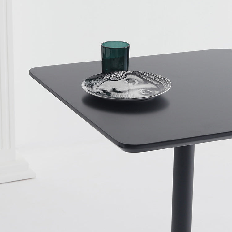Metal Industrial Square Dining Table Solid Wood Top Table with Pedestal Clearhalo ' dining_table' 'Dining Tables & Seating' 'Dining Tables' 'furn' 'furn_dining_table' 'Furniture' 'furniture_dining_table' 'Kitchen & Dining Furniture' 'kitchen&dining_furn' 'kitchen' 'kitchen_dining_table' 4288542