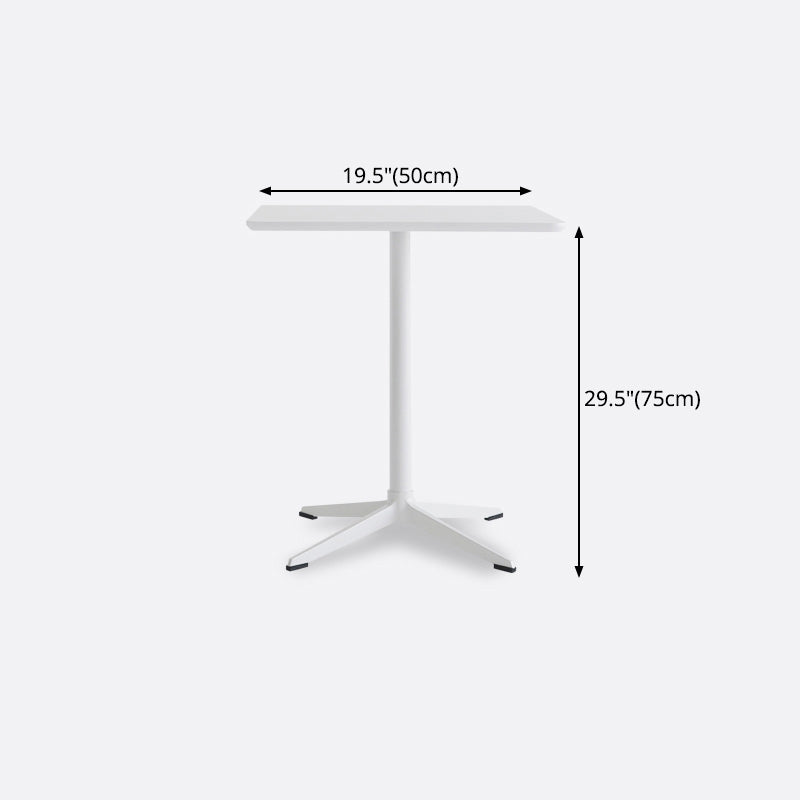 Metal Industrial Square Dining Table Solid Wood Top Table with Pedestal Clearhalo ' dining_table' 'Dining Tables & Seating' 'Dining Tables' 'furn' 'furn_dining_table' 'Furniture' 'furniture_dining_table' 'Kitchen & Dining Furniture' 'kitchen&dining_furn' 'kitchen' 'kitchen_dining_table' 4288550