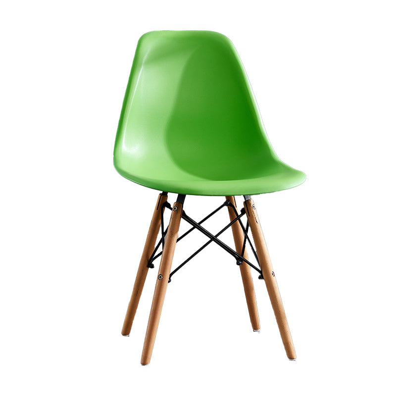 Wood Contemporary Modern Kitchen Dining Side Chair Solid Back Chair Clearhalo ' kitchen&dining_furn' 'Dining Chairs' 'Dining Tables & Seating' 'dining_chair' 'Furniture' 'furniture_dining_chair' 'Kitchen & Dining Furniture' 'kitchen' 4288559