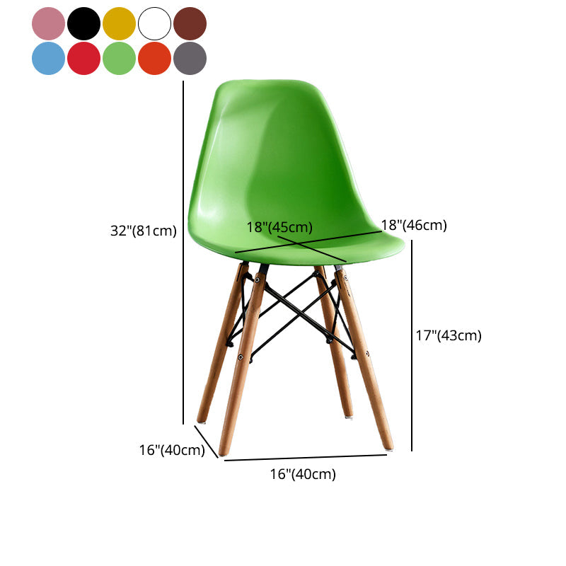 Wood Contemporary Modern Kitchen Dining Side Chair Solid Back Chair Clearhalo ' kitchen&dining_furn' 'Dining Chairs' 'Dining Tables & Seating' 'dining_chair' 'Furniture' 'furniture_dining_chair' 'Kitchen & Dining Furniture' 'kitchen' 4288569