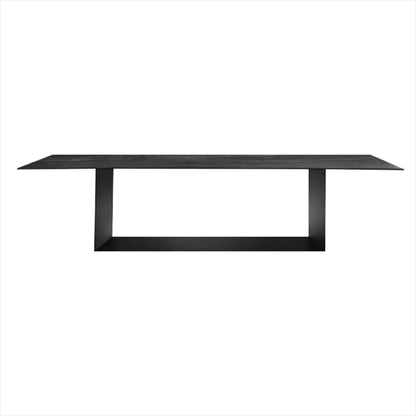 Metal Traditional Luxury Rectangle Table Sintered Stone Top Indoor Table for Kitchen and Dining Room Black Without Chairs Clearhalo ' dining_table' 'Dining Tables & Seating' 'Dining Tables' 'furn' 'furn_dining_table' 'Furniture' 'furniture_dining_table' 'Kitchen & Dining Furniture' 'kitchen&dining_furn' 'kitchen' 'kitchen_dining_table' 4288575