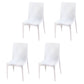 Contemporary Style Plastic Dining Chairs Dining Armless Side Chair for Kitchen (Set of 4) White Clearhalo ' kitchen&dining_furn' 'Dining Chairs' 'Dining Tables & Seating' 'dining_chair' 'furn' 'furn_dining_chair' 'Furniture' 'furniture_dining_chair' 'Kitchen & Dining Furniture' 'kitchen' 4288598