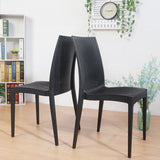 Contemporary Style Plastic Dining Chairs Dining Armless Side Chair for Kitchen (Set of 4) Clearhalo ' kitchen&dining_furn' 'Dining Chairs' 'Dining Tables & Seating' 'dining_chair' 'furn' 'furn_dining_chair' 'Furniture' 'furniture_dining_chair' 'Kitchen & Dining Furniture' 'kitchen' 4288602