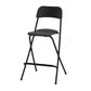 Nordic Wood Folding Barstool Simple Indoor Tall Stool with Square Seat, 1 Piece Black Clearhalo 'Bar Furniture' 'Bar Stools' 'bar_stools' 'furn' 'furn_bar_stools' 'furniture_bar_stools' 'Kitchen & Dining Furniture' 'kitchen&dining_furn' 'kitchen' 'kitchen_furn' Furniture' 4289829