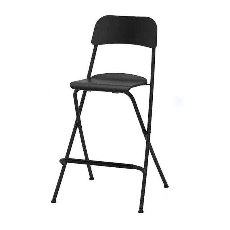Nordic Wood Folding Barstool Simple Indoor Tall Stool with Square Seat, 1 Piece Black Clearhalo 'Bar Furniture' 'Bar Stools' 'bar_stools' 'furn' 'furn_bar_stools' 'furniture_bar_stools' 'Kitchen & Dining Furniture' 'kitchen&dining_furn' 'kitchen' 'kitchen_furn' Furniture' 4289829