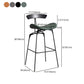 Nordic Iron Simple Barstool Indoor Tall Stool with Imitation Leather Seat(set of 2) Clearhalo 'Bar Furniture' 'Bar Stools' 'bar_stools' 'furn' 'furn_bar_stools' 'furniture_bar_stools' 'Kitchen & Dining Furniture' 'kitchen&dining_furn' 'kitchen' 'kitchen_furn' Furniture' 4289857