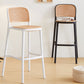 Nordic Plastic Simple Barstool Indoor Tall Stool with Imitation Rattan Seat Clearhalo 'Bar Furniture' 'Bar Stools' 'bar_stools' 'furn' 'furn_bar_stools' 'furniture_bar_stools' 'Kitchen & Dining Furniture' 'kitchen&dining_furn' 'kitchen' 'kitchen_furn' Furniture' 4289858