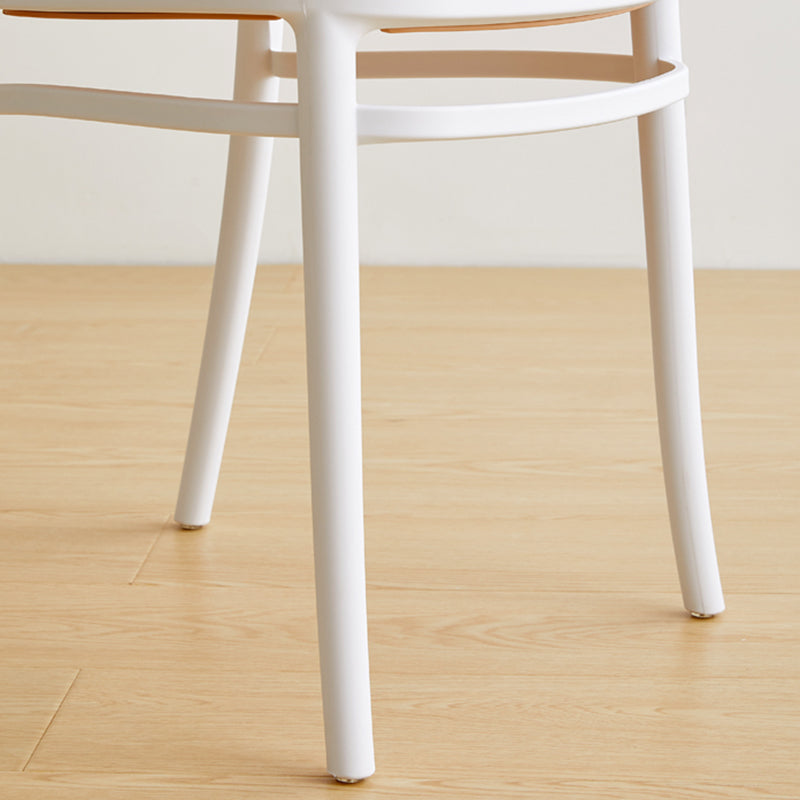Nordic Plastic Simple Barstool Indoor Tall Stool with Imitation Rattan Seat Clearhalo 'Bar Furniture' 'Bar Stools' 'bar_stools' 'furn' 'furn_bar_stools' 'furniture_bar_stools' 'Kitchen & Dining Furniture' 'kitchen&dining_furn' 'kitchen' 'kitchen_furn' Furniture' 4289871