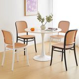 Nordic Plastic Simple Barstool Indoor Tall Stool with Imitation Rattan Seat Clearhalo 'Bar Furniture' 'Bar Stools' 'bar_stools' 'furn' 'furn_bar_stools' 'furniture_bar_stools' 'Kitchen & Dining Furniture' 'kitchen&dining_furn' 'kitchen' 'kitchen_furn' Furniture' 4289878