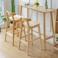Industrial Wood Low Back Barstool Simple Indoor Tall Stool with Square Seat Clearhalo 'Bar Furniture' 'Bar Stools' 'bar_stools' 'furn' 'furn_bar_stools' 'furniture_bar_stools' 'Kitchen & Dining Furniture' 'kitchen&dining_furn' 'kitchen' 'kitchen_furn' Furniture' 4289892
