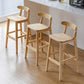 Industrial Wood Low Back Barstool Simple Indoor Tall Stool with Square Seat Clearhalo 'Bar Furniture' 'Bar Stools' 'bar_stools' 'furn' 'furn_bar_stools' 'furniture_bar_stools' 'Kitchen & Dining Furniture' 'kitchen&dining_furn' 'kitchen' 'kitchen_furn' Furniture' 4289894