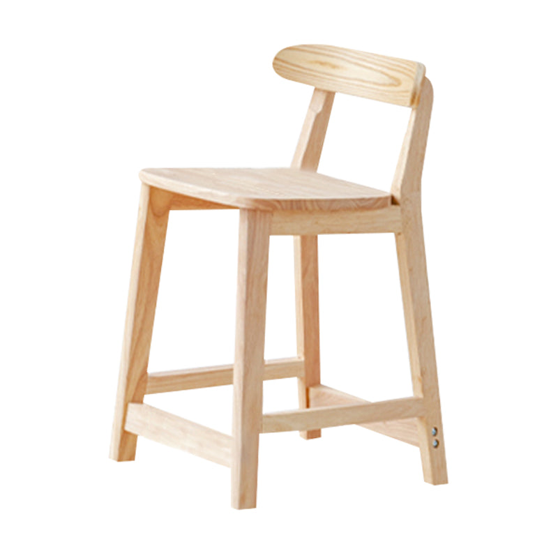 Industrial Wood Low Back Barstool Simple Indoor Tall Stool with Square Seat Clearhalo 'Bar Furniture' 'Bar Stools' 'bar_stools' 'furn' 'furn_bar_stools' 'furniture_bar_stools' 'Kitchen & Dining Furniture' 'kitchen&dining_furn' 'kitchen' 'kitchen_furn' Furniture' 4289898