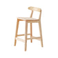 Industrial Wood Low Back Barstool Simple Indoor Tall Stool with Square Seat 1 Piece Counter Stool (24"H) Clearhalo 'Bar Furniture' 'Bar Stools' 'bar_stools' 'furn' 'furn_bar_stools' 'furniture_bar_stools' 'Kitchen & Dining Furniture' 'kitchen&dining_furn' 'kitchen' 'kitchen_furn' Furniture' 4289904