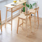 Industrial Wood Low Back Barstool Simple Indoor Tall Stool with Square Seat Clearhalo 'Bar Furniture' 'Bar Stools' 'bar_stools' 'furn' 'furn_bar_stools' 'furniture_bar_stools' 'Kitchen & Dining Furniture' 'kitchen&dining_furn' 'kitchen' 'kitchen_furn' Furniture' 4289913