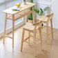 Industrial Wood Low Back Barstool Simple Indoor Tall Stool with Square Seat Clearhalo 'Bar Furniture' 'Bar Stools' 'bar_stools' 'furn' 'furn_bar_stools' 'furniture_bar_stools' 'Kitchen & Dining Furniture' 'kitchen&dining_furn' 'kitchen' 'kitchen_furn' Furniture' 4289917