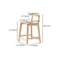Industrial Wood Low Back Barstool Simple Indoor Tall Stool with Square Seat Clearhalo 'Bar Furniture' 'Bar Stools' 'bar_stools' 'furn' 'furn_bar_stools' 'furniture_bar_stools' 'Kitchen & Dining Furniture' 'kitchen&dining_furn' 'kitchen' 'kitchen_furn' Furniture' 4289920