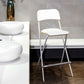 Nordic Steel Simple Folding Barstool 29" H Birch Tall Stool, 1 Piece White Clearhalo 'Bar Furniture' 'Bar Stools' 'bar_stools' 'furn' 'furn_bar_stools' 'furniture_bar_stools' 'Kitchen & Dining Furniture' 'kitchen&dining_furn' 'kitchen' 'kitchen_furn' Furniture' 4290037