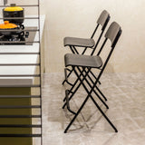 Nordic Steel Simple Folding Barstool 29" H Birch Tall Stool, 1 Piece Clearhalo 'Bar Furniture' 'Bar Stools' 'bar_stools' 'furn' 'furn_bar_stools' 'furniture_bar_stools' 'Kitchen & Dining Furniture' 'kitchen&dining_furn' 'kitchen' 'kitchen_furn' Furniture' 4290049