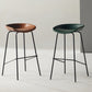 Scandinavian Metal Black Counter Stools Bucket Seat Bar Stools with Footrest Clearhalo 'Bar Furniture' 'Bar Stools' 'bar_stools' 'furn' 'furn_bar_stools' 'furniture_bar_stools' 'Kitchen & Dining Furniture' 'kitchen&dining_furn' 'kitchen' 'kitchen_furn' Furniture' 4290052