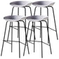 Scandinavian Metal Black Counter Stools Bucket Seat Bar Stools with Footrest White 4 Piece Set Clearhalo 'Bar Furniture' 'Bar Stools' 'bar_stools' 'furn' 'furn_bar_stools' 'furniture_bar_stools' 'Kitchen & Dining Furniture' 'kitchen&dining_furn' 'kitchen' 'kitchen_furn' Furniture' 4290065