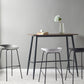 Scandinavian Metal Black Counter Stools Bucket Seat Bar Stools with Footrest Clearhalo 'Bar Furniture' 'Bar Stools' 'bar_stools' 'furn' 'furn_bar_stools' 'furniture_bar_stools' 'Kitchen & Dining Furniture' 'kitchen&dining_furn' 'kitchen' 'kitchen_furn' Furniture' 4290067
