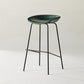 Scandinavian Metal Black Counter Stools Bucket Seat Bar Stools with Footrest Blackish Green 1 Piece Clearhalo 'Bar Furniture' 'Bar Stools' 'bar_stools' 'furn' 'furn_bar_stools' 'furniture_bar_stools' 'Kitchen & Dining Furniture' 'kitchen&dining_furn' 'kitchen' 'kitchen_furn' Furniture' 4290071