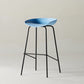 Scandinavian Metal Black Counter Stools Bucket Seat Bar Stools with Footrest Sky Blue 1 Piece Clearhalo 'Bar Furniture' 'Bar Stools' 'bar_stools' 'furn' 'furn_bar_stools' 'furniture_bar_stools' 'Kitchen & Dining Furniture' 'kitchen&dining_furn' 'kitchen' 'kitchen_furn' Furniture' 4290095