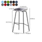 Scandinavian Metal Black Counter Stools Bucket Seat Bar Stools with Footrest Clearhalo 'Bar Furniture' 'Bar Stools' 'bar_stools' 'furn' 'furn_bar_stools' 'furniture_bar_stools' 'Kitchen & Dining Furniture' 'kitchen&dining_furn' 'kitchen' 'kitchen_furn' Furniture' 4290097