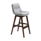 Scandinavian Wood Upholstered Counter Stools Low Back Bar Stools with Footrest Clearhalo 'Bar Furniture' 'Bar Stools' 'bar_stools' 'furn' 'furn_bar_stools' 'furniture_bar_stools' 'Kitchen & Dining Furniture' 'kitchen&dining_furn' 'kitchen' 'kitchen_furn' Furniture' 4290106
