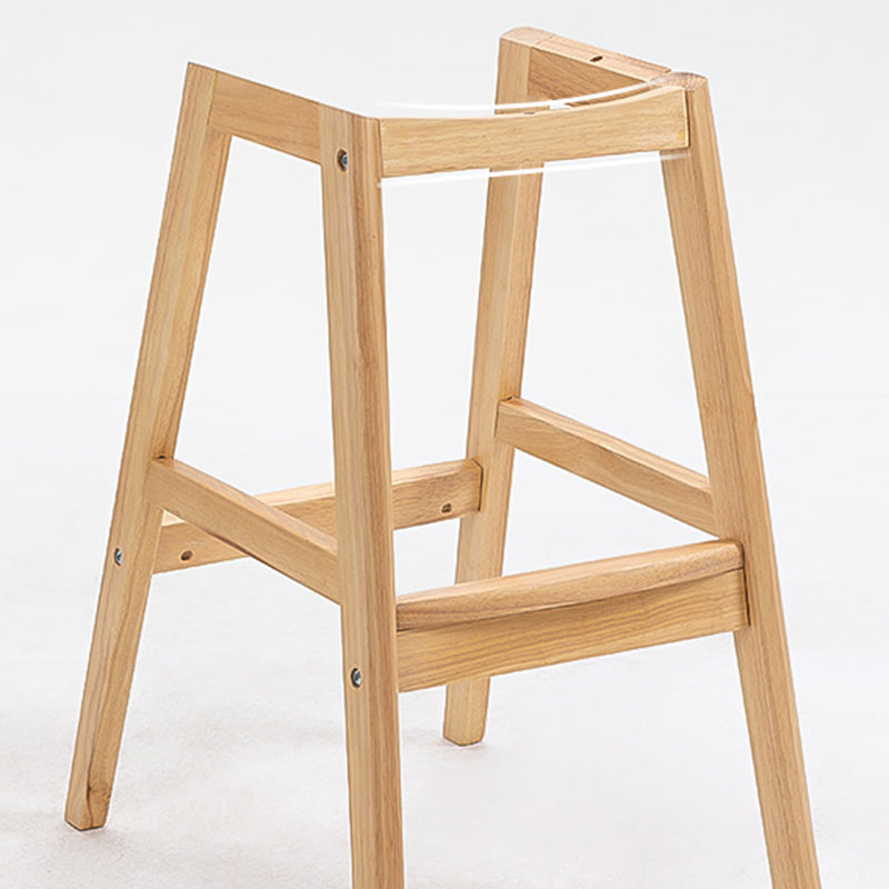 Scandinavian Wood Upholstered Counter Stools Low Back Bar Stools with Footrest Clearhalo 'Bar Furniture' 'Bar Stools' 'bar_stools' 'furn' 'furn_bar_stools' 'furniture_bar_stools' 'Kitchen & Dining Furniture' 'kitchen&dining_furn' 'kitchen' 'kitchen_furn' Furniture' 4290108