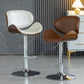 Scandinavian Adjustable Height Swivel Counter Stools Leather Wood Bar Stools (1 Piece) Clearhalo 'Bar Furniture' 'Bar Stools' 'bar_stools' 'furn' 'furn_bar_stools' 'furniture_bar_stools' 'Kitchen & Dining Furniture' 'kitchen&dining_furn' 'kitchen' 'kitchen_furn' Furniture' 4290176