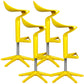 Dinning Room Modern Plastic Barstool Rotating Lifting Macron Bar Stool with Backrests Yellow 4 Piece Set Clearhalo 'Bar Furniture' 'Bar Stools' 'bar_stools' 'furn' 'furn_bar_stools' 'furniture_bar_stools' 'Kitchen & Dining Furniture' 'kitchen&dining_furn' 'kitchen' 'kitchen_furn' Furniture' 4290220