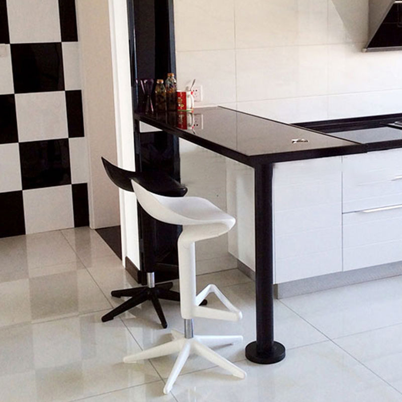 Dinning Room Modern Plastic Barstool Rotating Lifting Macron Bar Stool with Backrests Clearhalo 'Bar Furniture' 'Bar Stools' 'bar_stools' 'furn' 'furn_bar_stools' 'furniture_bar_stools' 'Kitchen & Dining Furniture' 'kitchen&dining_furn' 'kitchen' 'kitchen_furn' Furniture' 4290222