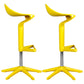 Dinning Room Modern Plastic Barstool Rotating Lifting Macron Bar Stool with Backrests Yellow 2 Piece Set Clearhalo 'Bar Furniture' 'Bar Stools' 'bar_stools' 'furn' 'furn_bar_stools' 'furniture_bar_stools' 'Kitchen & Dining Furniture' 'kitchen&dining_furn' 'kitchen' 'kitchen_furn' Furniture' 4290224