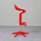Dinning Room Modern Plastic Barstool Rotating Lifting Macron Bar Stool with Backrests Red 1 Piece Clearhalo 'Bar Furniture' 'Bar Stools' 'bar_stools' 'furn' 'furn_bar_stools' 'furniture_bar_stools' 'Kitchen & Dining Furniture' 'kitchen&dining_furn' 'kitchen' 'kitchen_furn' Furniture' 4290227
