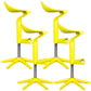 Dinning Room Modern Plastic Barstool Rotating Lifting Macron Bar Stool with Backrests Lemon Yellow 4 Piece Set Clearhalo 'Bar Furniture' 'Bar Stools' 'bar_stools' 'furn' 'furn_bar_stools' 'furniture_bar_stools' 'Kitchen & Dining Furniture' 'kitchen&dining_furn' 'kitchen' 'kitchen_furn' Furniture' 4290232