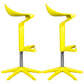 Dinning Room Modern Plastic Barstool Rotating Lifting Macron Bar Stool with Backrests Lemon Yellow 2 Piece Set Clearhalo 'Bar Furniture' 'Bar Stools' 'bar_stools' 'furn' 'furn_bar_stools' 'furniture_bar_stools' 'Kitchen & Dining Furniture' 'kitchen&dining_furn' 'kitchen' 'kitchen_furn' Furniture' 4290235