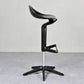 Dinning Room Modern Plastic Barstool Rotating Lifting Macron Bar Stool with Backrests Black 1 Piece Clearhalo 'Bar Furniture' 'Bar Stools' 'bar_stools' 'furn' 'furn_bar_stools' 'furniture_bar_stools' 'Kitchen & Dining Furniture' 'kitchen&dining_furn' 'kitchen' 'kitchen_furn' Furniture' 4290237