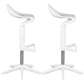 Dinning Room Modern Plastic Barstool Rotating Lifting Macron Bar Stool with Backrests White 2 Piece Set Clearhalo 'Bar Furniture' 'Bar Stools' 'bar_stools' 'furn' 'furn_bar_stools' 'furniture_bar_stools' 'Kitchen & Dining Furniture' 'kitchen&dining_furn' 'kitchen' 'kitchen_furn' Furniture' 4290244