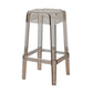 Nordic Style Stackable Barstool Transparent Plastic Bar Stool for Dinning Room Clearhalo 'Bar Furniture' 'Bar Stools' 'bar_stools' 'furn' 'furn_bar_stools' 'furniture_bar_stools' 'Kitchen & Dining Furniture' 'kitchen&dining_furn' 'kitchen' 'kitchen_furn' Furniture' 4290254