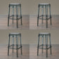 Nordic Style Stackable Barstool Transparent Plastic Bar Stool for Dinning Room Smoke Gray 4 Piece Set Bar Stool(30"H) Clearhalo 'Bar Furniture' 'Bar Stools' 'bar_stools' 'furn' 'furn_bar_stools' 'furniture_bar_stools' 'Kitchen & Dining Furniture' 'kitchen&dining_furn' 'kitchen' 'kitchen_furn' Furniture' 4290258