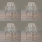 Nordic Style Stackable Barstool Transparent Plastic Bar Stool for Dinning Room Amber 4 Piece Set Counter Stool(26"H) Clearhalo 'Bar Furniture' 'Bar Stools' 'bar_stools' 'furn' 'furn_bar_stools' 'furniture_bar_stools' 'Kitchen & Dining Furniture' 'kitchen&dining_furn' 'kitchen' 'kitchen_furn' Furniture' 4290267