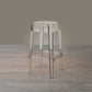 Nordic Style Stackable Barstool Transparent Plastic Bar Stool for Dinning Room Amber 1 Piece Counter Stool(26"H) Clearhalo 'Bar Furniture' 'Bar Stools' 'bar_stools' 'furn' 'furn_bar_stools' 'furniture_bar_stools' 'Kitchen & Dining Furniture' 'kitchen&dining_furn' 'kitchen' 'kitchen_furn' Furniture' 4290268