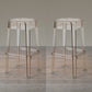 Nordic Style Stackable Barstool Transparent Plastic Bar Stool for Dinning Room Amber 2 Piece Set Bar Stool(30"H) Clearhalo 'Bar Furniture' 'Bar Stools' 'bar_stools' 'furn' 'furn_bar_stools' 'furniture_bar_stools' 'Kitchen & Dining Furniture' 'kitchen&dining_furn' 'kitchen' 'kitchen_furn' Furniture' 4290272