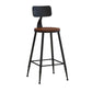 Industrial Style Barstool Indoor Metal 4 Legs Bar Stool for Coffee Shop 1 Piece Non-Upholstered Counter Stool(26"H) Clearhalo 'Bar Furniture' 'Bar Stools' 'bar_stools' 'furn' 'furn_bar_stools' 'furniture_bar_stools' 'Kitchen & Dining Furniture' 'kitchen&dining_furn' 'kitchen' 'kitchen_furn' Furniture' 4290277