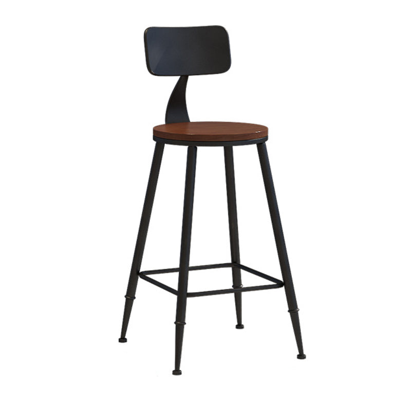 Industrial Style Barstool Indoor Metal 4 Legs Bar Stool for Coffee Shop 1 Piece Non-Upholstered Counter Stool(26"H) Clearhalo 'Bar Furniture' 'Bar Stools' 'bar_stools' 'furn' 'furn_bar_stools' 'furniture_bar_stools' 'Kitchen & Dining Furniture' 'kitchen&dining_furn' 'kitchen' 'kitchen_furn' Furniture' 4290277