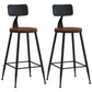 Industrial Style Barstool Indoor Metal 4 Legs Bar Stool for Coffee Shop 2 Piece Set Non-Upholstered Counter Stool(26"H) Clearhalo 'Bar Furniture' 'Bar Stools' 'bar_stools' 'furn' 'furn_bar_stools' 'furniture_bar_stools' 'Kitchen & Dining Furniture' 'kitchen&dining_furn' 'kitchen' 'kitchen_furn' Furniture' 4290279