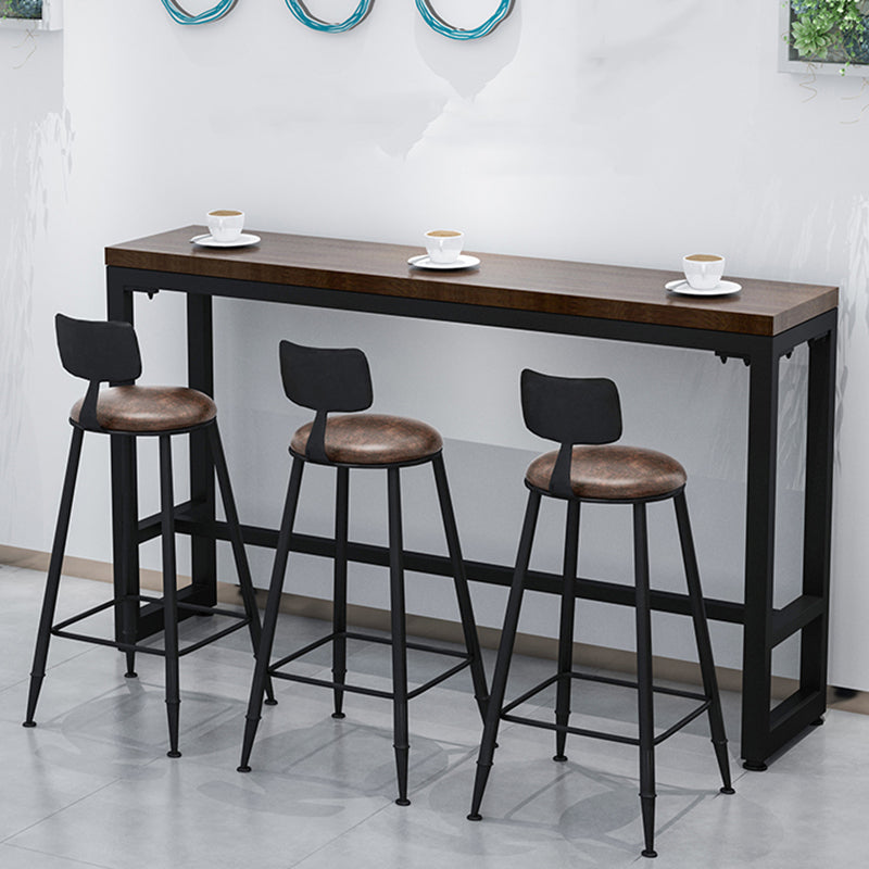Industrial Style Barstool Indoor Metal 4 Legs Bar Stool for Coffee Shop Clearhalo 'Bar Furniture' 'Bar Stools' 'bar_stools' 'furn' 'furn_bar_stools' 'furniture_bar_stools' 'Kitchen & Dining Furniture' 'kitchen&dining_furn' 'kitchen' 'kitchen_furn' Furniture' 4290280